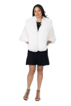 Load image into Gallery viewer, White Mink and Fox Capelet
