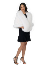 Load image into Gallery viewer, White Mink and Fox Capelet
