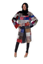 Load image into Gallery viewer, Multi Color Mink Coat
