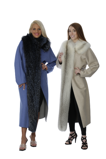 Loro Piana Cashmere Coat with Detachable Fox