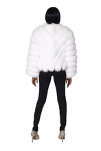 Load image into Gallery viewer, White Fox Bomber Jacket
