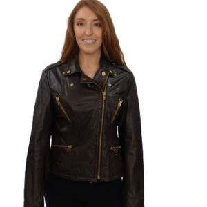 Brown Lambskin Leather Jacket