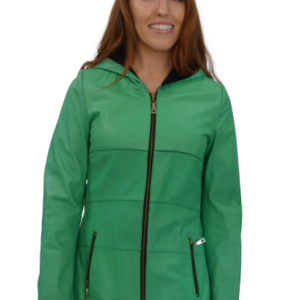 Green Lambskin Leather Jacket