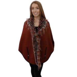 Wool Jacket with Rex and Fox Trim Reversible