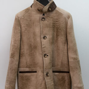 Men's Tan Suede Merino Jacket