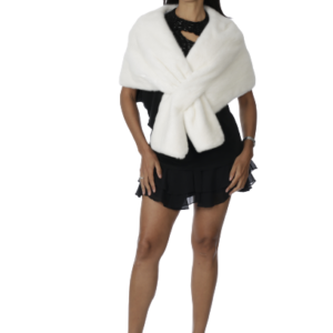 White Mink Capelet