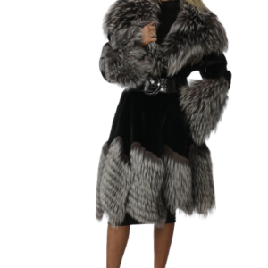 Ranch Mink 7/8 Swing with Silver Fox Trim