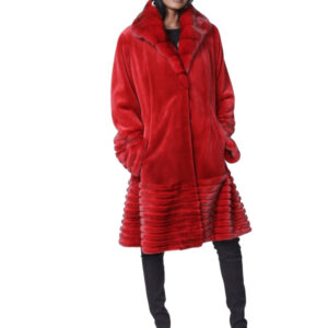 Red Sheared Mink 7/8 Swing