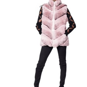 Pink Dyed Cross Rex Vest