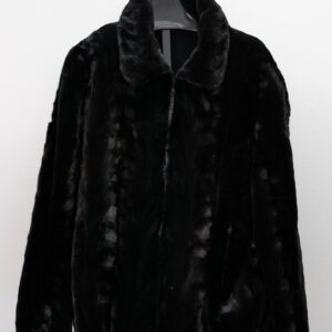 Men's Mink Sheared section Bomber Jacket